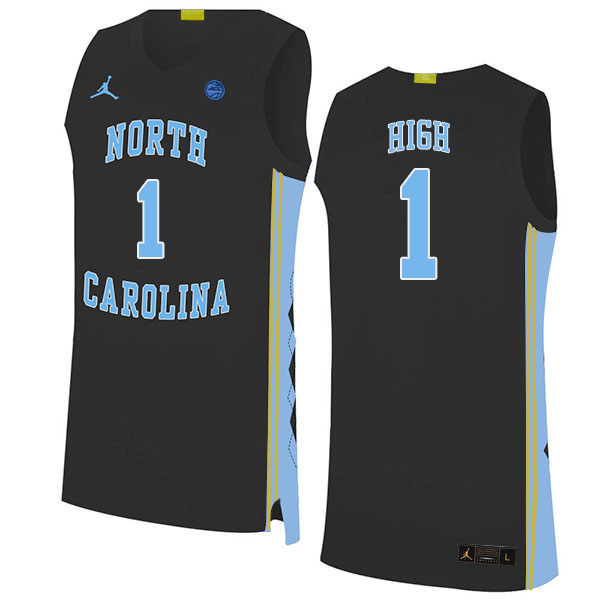 Men #1 Zayden High North Carolina Tar Heels College Basketball Jerseys Stitched Sale-Black - Click Image to Close